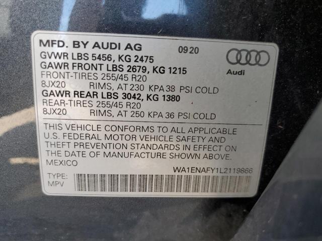 WA1ENAFY1L2119866 2020 AUDI Q5, photo no. 14