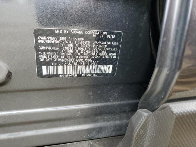 JF2SKAWC8KH510466 Subaru Forester Touring