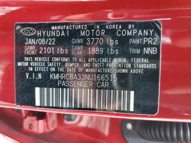 KMHRC8A33NU166515 | 2022 HYUNDAI VENUE SEL