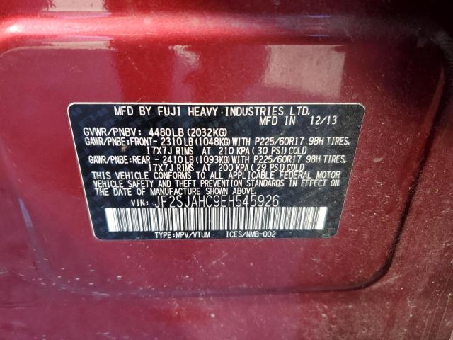 JF2SJAHC9EH545926 Subaru Forester 2.5i Limited
