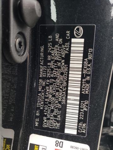 58ADA1C19PU032901 Lexus ES300 ES 300H BA 12