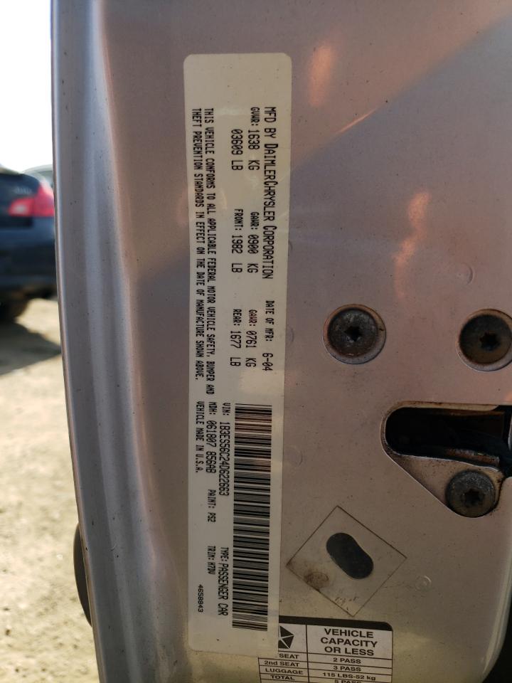 1B3ES56C24D622663 2004 Dodge Neon Sxt