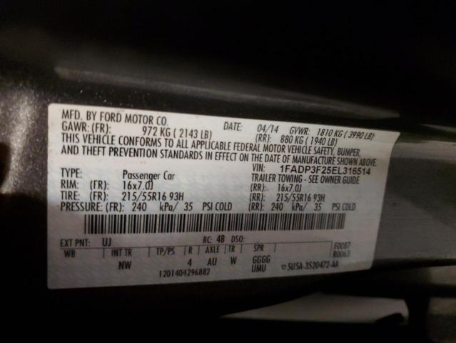 1FADP3F25EL316514 Ford FOCUS SE