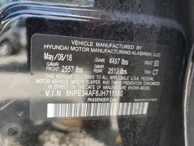 5NPE34AF6JH711150 | 2018 HYUNDAI SONATA SPO