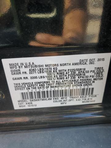4A4AP3AW8FE056938 Mitsubishi Outlander Sport Es