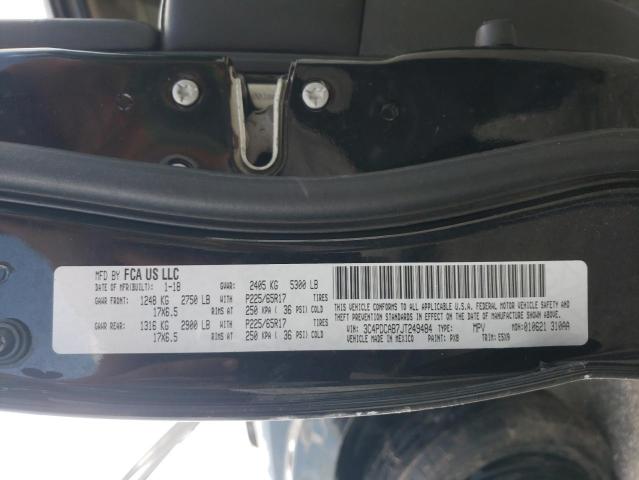 3C4PDCAB7JT249484 Dodge JOURNEY SE