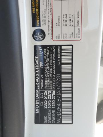 WDDZF4JB7JA377231 Mercedes-Benz E 300
