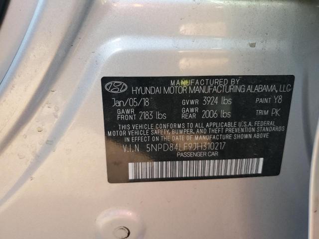 2018 HYUNDAI ELANTRA SE - 5NPD84LF9JH310217