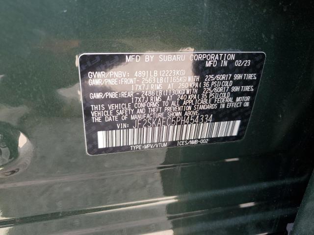 JF2SKAEC5PH454334 Subaru Forester Premium