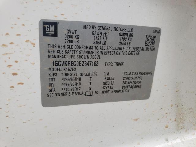 2016 CHEVROLET SILV1500 4 1GCVKREC0GZ347163