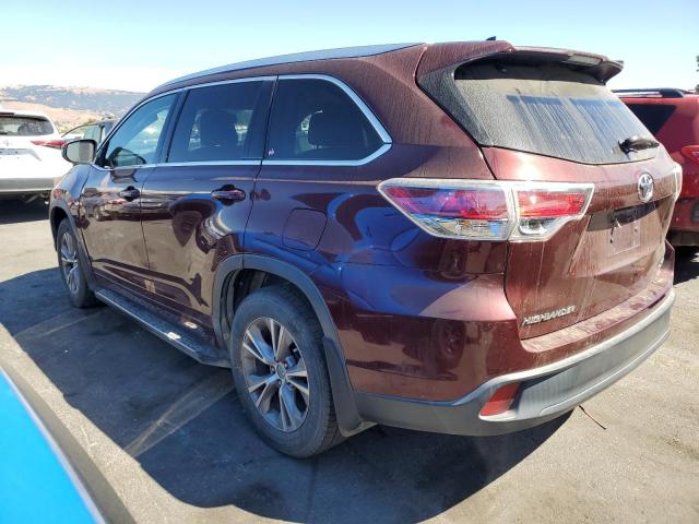 VIN 5TDKKRFH7ES035286 2014 Toyota Highlander, Xle no.2