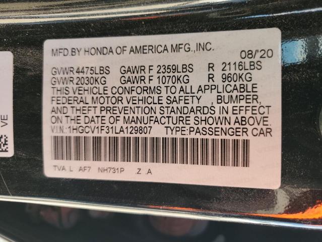 2020 HONDA ACCORD SPO - 1HGCV1F31LA129807