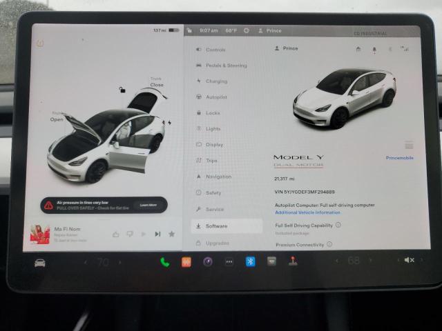 5YJYGDEF3MF294889 Tesla Model Y