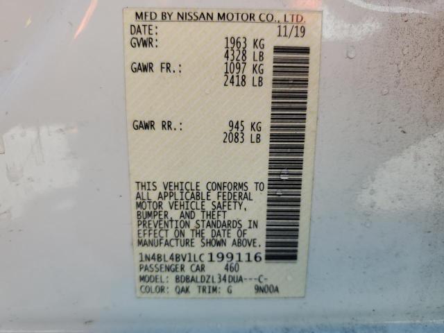 1N4BL4BV1LC199116 Nissan ALTIMA S