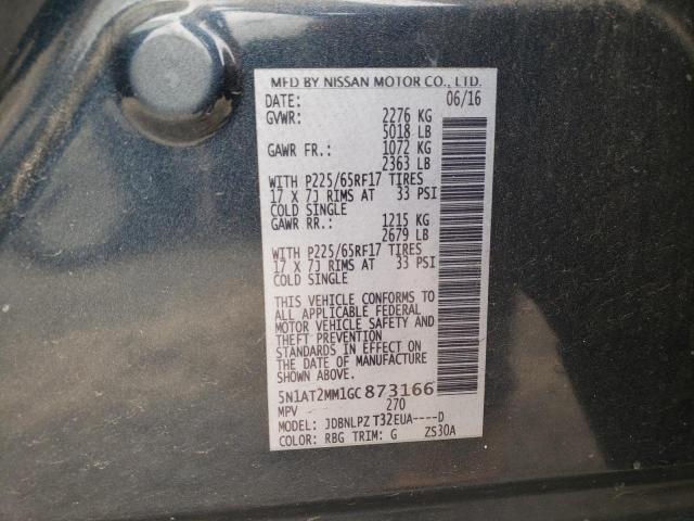 5N1AT2MM1GC873166 Nissan ROGUE S