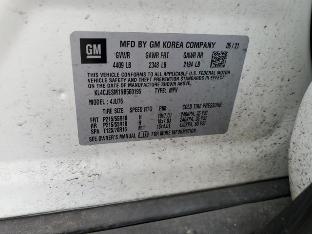 KL4CJESM1NB500195 Buick Encore Preferred