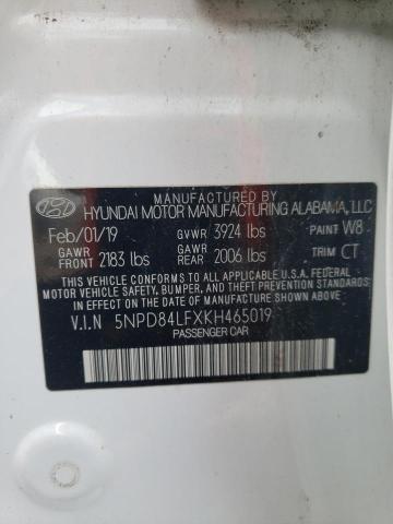 5NPD84LFXKH465019 Hyundai Elantra SE 12