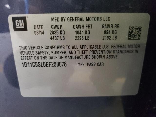 1G11C5SL6EF250078 Chevrolet MALIBU 1LT