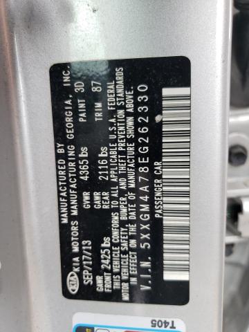 5XXGM4A78EG262330 KIA Optima Lx