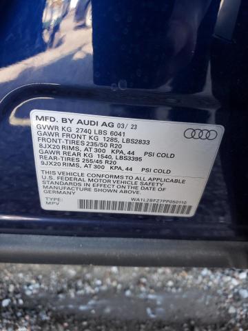2023 AUDI Q4 E-TRON WA1L2BFZ7PP050110