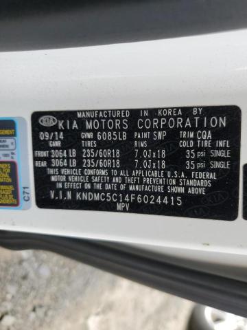 KNDMC5C14F6024415 KIA SEDONA EX