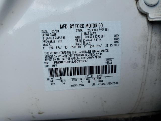 1FMSK8DH1LGC26217 Ford EXPLORER XLT
