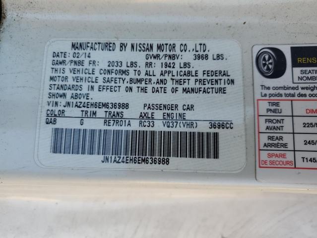 JN1AZ4EH6EM636988 Nissan 370Z BASE