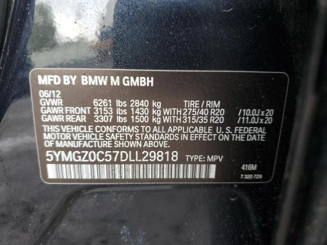 VIN 5YMGZ0C57DLL29818 2013 BMW X6, M no.12