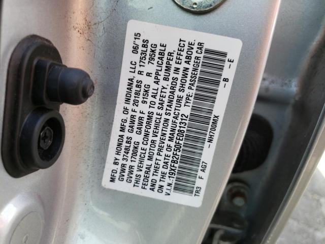 19XFB2F50FE081312 Honda Civic Lx