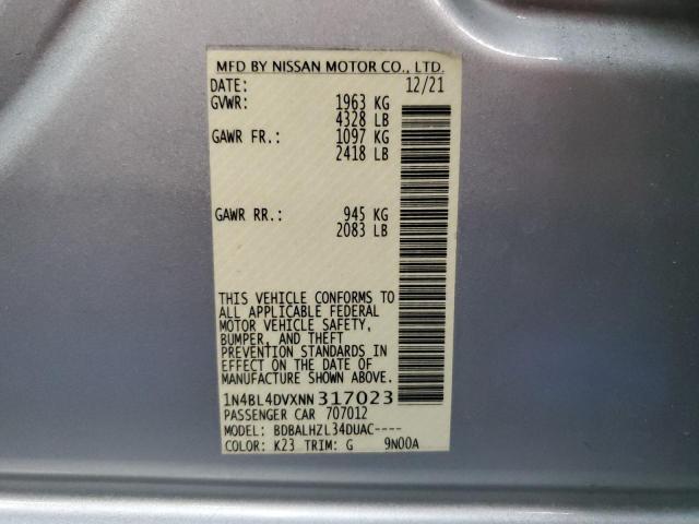 1N4BL4DVXNN317023 Nissan Altima SV 12