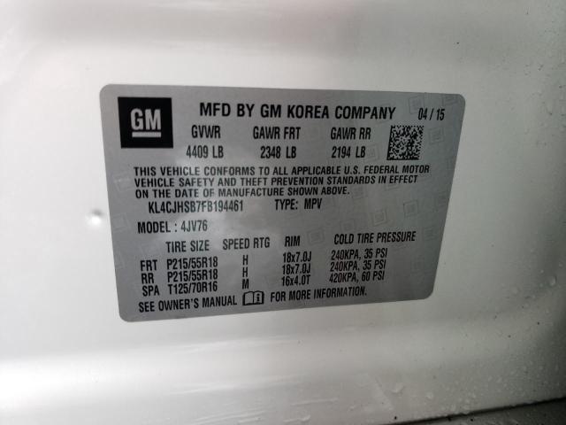 KL4CJHSB7FB194461 Buick Encore Premium
