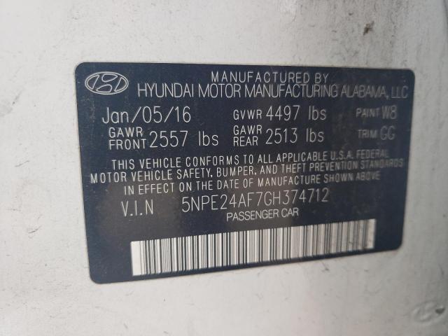 2016 HYUNDAI SONATA SE - 5NPE24AF7GH374712