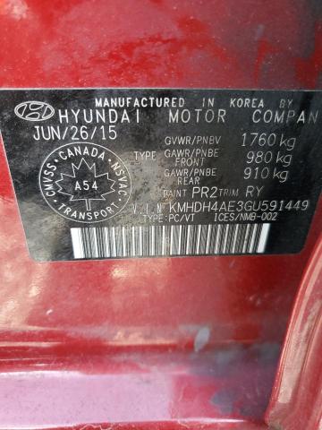 2016 HYUNDAI ELANTRA SE - KMHDH4AE3GU591449