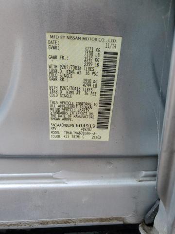5N1AA0ND1FN604919 Nissan ARMADA SV