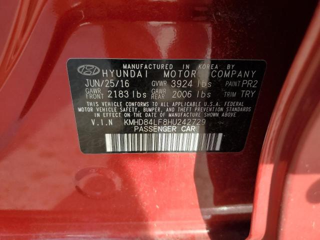 2017 HYUNDAI ELANTRA SE - KMHD84LF8HU242729