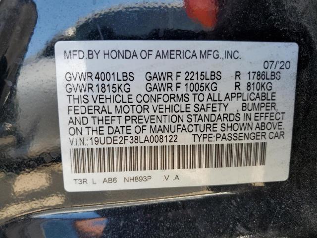 19UDE2F38LA008122 Acura ILX  10