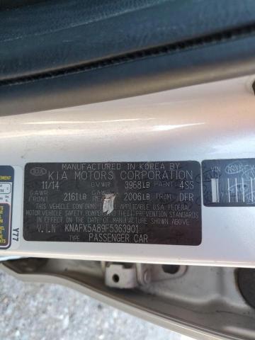 KNAFX5A89F5363901 KIA FORTE EX