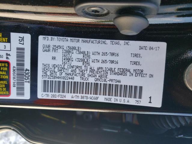 2017 TOYOTA TACOMA DOU - 5TFDZ5BN4HX022440