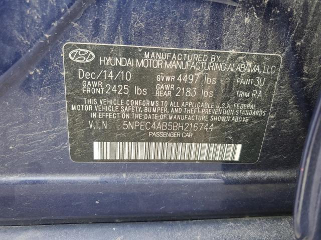 5NPEC4AB5BH216744 | 2011 Hyundai sonata se