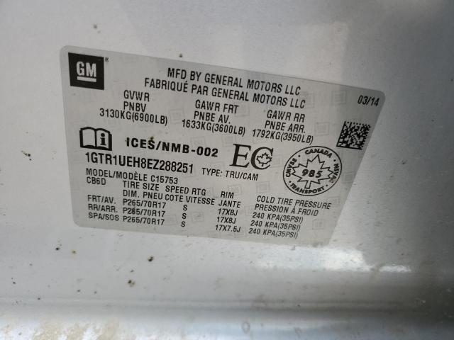 1GTR1UEH8EZ288251 GMC Sierra C1500 Sle