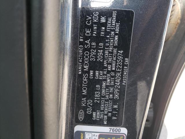 3KPF24AD9LE235974 KIA FORTE FE