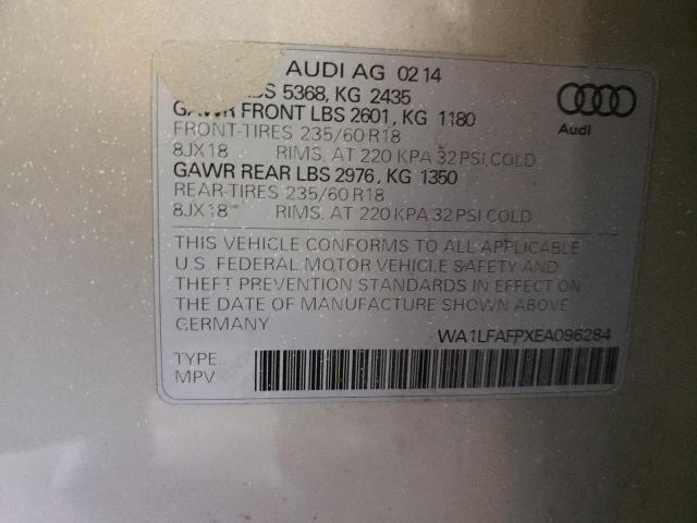 VIN WA1LFAFPXEA096284 2014 Audi Q5, Premium Plus no.13