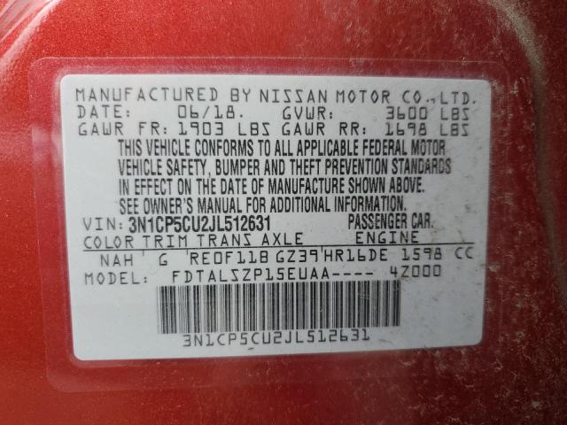 2018 NISSAN KICKS S - 3N1CP5CU2JL512631