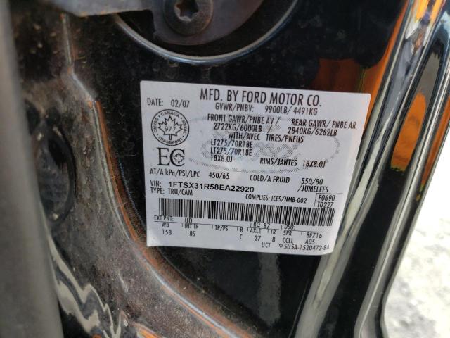 1FTSX31R58EA22920 2008 Ford F350 Srw Super Duty