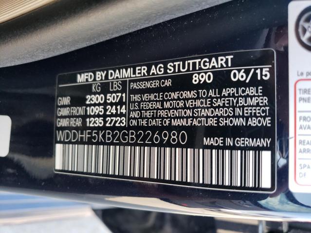 WDDHF5KB2GB226980 Mercedes-Benz E 350