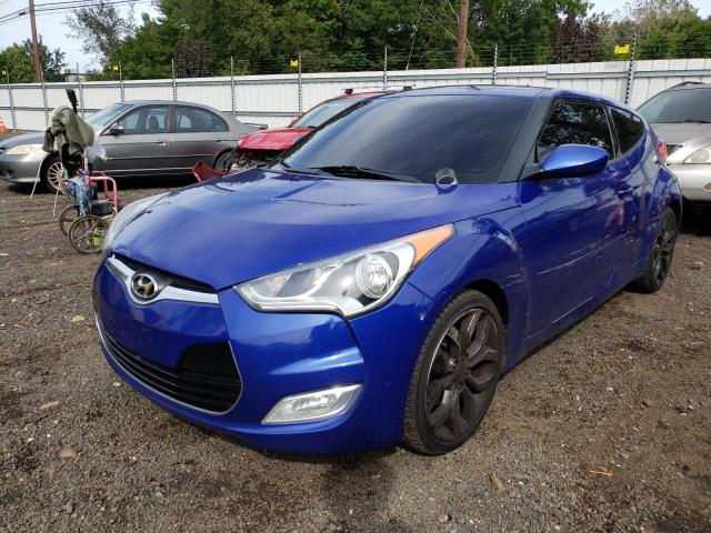 VIN: KMHTC6AD0CU046493 Auction: COPART Lot: 68191593 Location: CT - HARTFORD KMHTC6AD0CU046493 HYUNDAI VELOSTER 2012 BLUE Photo 1