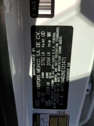 3KPF24AD2KE131471 KIA FORTE FE