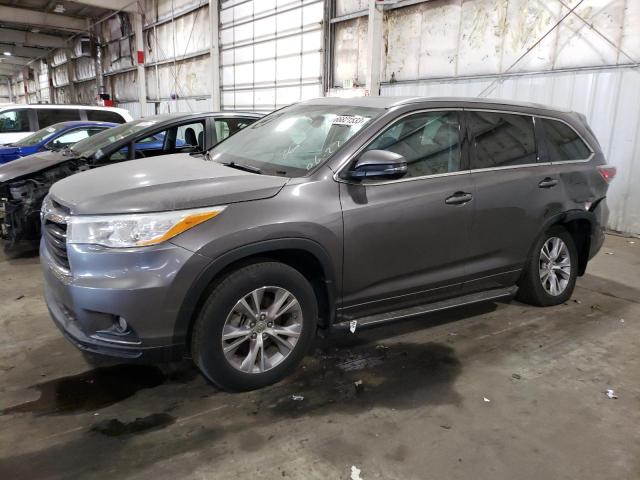 VIN 5TDJKRFHXES054412 2014 Toyota Highlander, Xle no.1