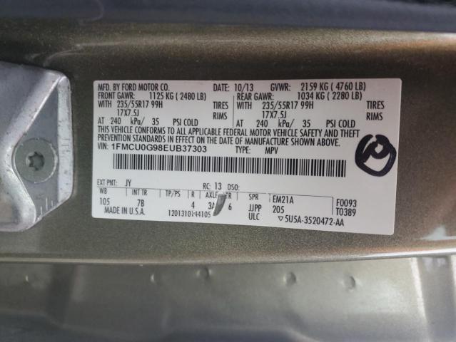 1FMCU0G98EUB37303 Ford ESCAPE SE