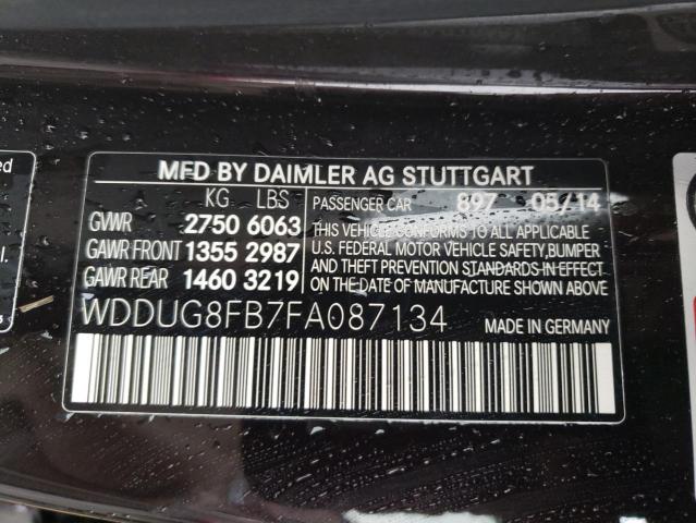 WDDUG8FB7FA087134 | 2015 MERCEDES-BENZ S 550 4MAT